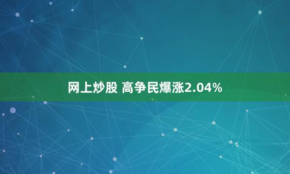 网上炒股 高争民爆涨2.04%